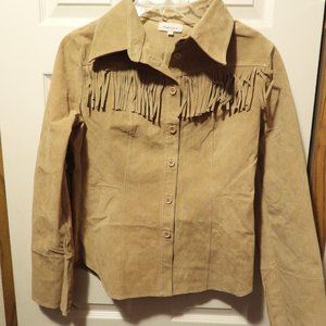 Vintage Leather Fringe Shirt